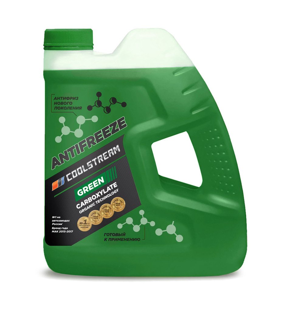 Антифриз COOL STREAM GREEN 4 КГ, КАНИСТРА, GREEN, CS-010909-GR COOL STREAM, CS010909GR